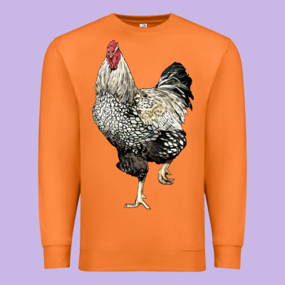Wyandotte Rooster Premium Sweatshirt Designed By Lillyallendesigns