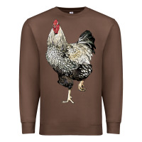 Chestnut wyandotte rooster Premium Sweatshirt - LillyAllenDesigns