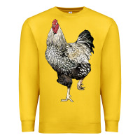 Lemon wyandotte rooster Premium Sweatshirt - LillyAllenDesigns