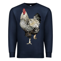 Navy wyandotte rooster Premium Sweatshirt - LillyAllenDesigns
