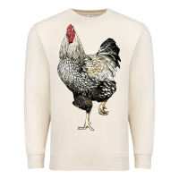Sandshell wyandotte rooster Premium Sweatshirt - LillyAllenDesigns