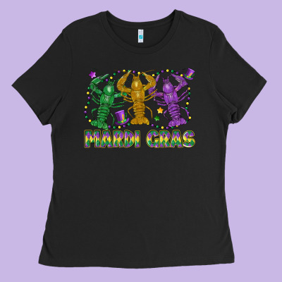 Mardi Gras Crawfish Ladies Tee Designed By Lillyallendesigns