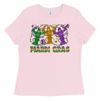 Bubblegum Pink mardi gras crawfish Ladies Tee - LillyAllenDesigns