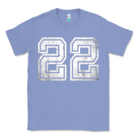 Colony Blue Number 22 Sports Jersey Lucky No. Birthday Age Vintage Classic Tee - tuanDangUi