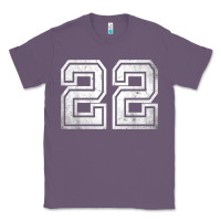 Lavender Number 22 Sports Jersey Lucky No. Birthday Age Vintage Classic Tee - tuanDangUi