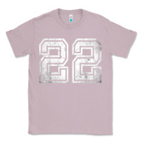 Lilac Number 22 Sports Jersey Lucky No. Birthday Age Vintage Classic Tee - tuanDangUi