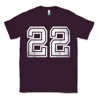 Plum Number 22 Sports Jersey Lucky No. Birthday Age Vintage Classic Tee - tuanDangUi