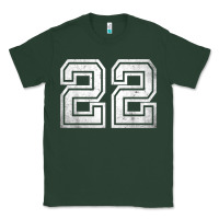 Sports Green Number 22 Sports Jersey Lucky No. Birthday Age Vintage Classic Tee - tuanDangUi