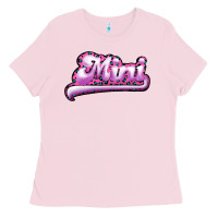 Bubblegum Pink Mini Leopard Ladies Tee - RanaPortraitStore