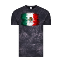 Cloud Black Mexican flag Vintage Tee - NancyCooperArtShop