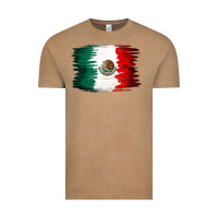 Vintage Coffee Mexican flag Vintage Tee - NancyCooperArtShop