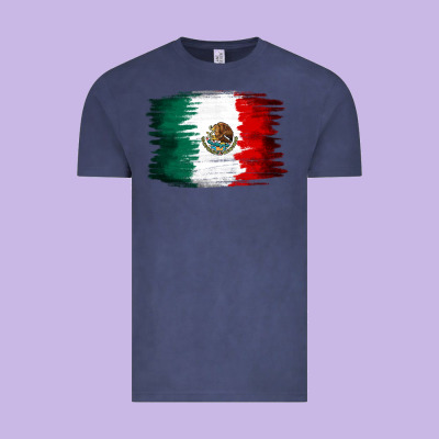 Mexican Flag Vintage Tee Designed By Nancycooperartshop