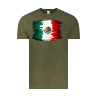 Vintage Olive Mexican flag Vintage Tee - NancyCooperArtShop