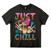 Asphalt just chill with coffee bean bbs Heavy Core Tee - BundleAndBundleShop