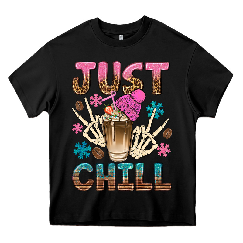 Just Chill With Coffee Bean Bbs Heavy Core Tee by BundleAndBundleShop | Teevron