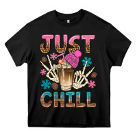 Black just chill with coffee bean bbs Heavy Core Tee - BundleAndBundleShop