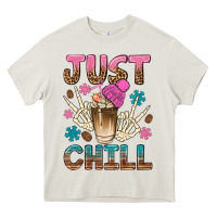 Cream just chill with coffee bean bbs Heavy Core Tee - BundleAndBundleShop