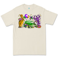 Bone mardi gras pelican alligator and crawfish Premium Tee - LillyAllenDesigns