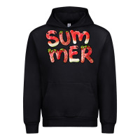 Black summer watermelon and strawberry Urban Hoodie - BarkalooDesign