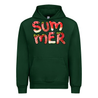 Forest Green summer watermelon and strawberry Urban Hoodie - BarkalooDesign