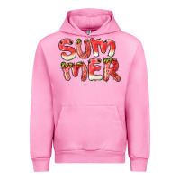 Fuchsia Pink summer watermelon and strawberry Urban Hoodie - BarkalooDesign