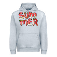 Heather Grey summer watermelon and strawberry Urban Hoodie - BarkalooDesign