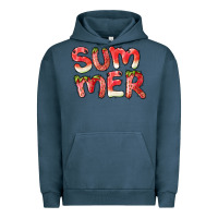 Pigment Midnight Navy summer watermelon and strawberry Urban Hoodie - BarkalooDesign