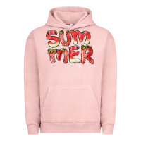 Pigment Salmon summer watermelon and strawberry Urban Hoodie - BarkalooDesign