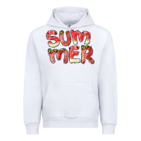 White summer watermelon and strawberry Urban Hoodie - BarkalooDesign