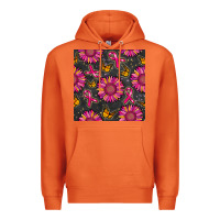 Carrot breast cancer sunflower seamless pattern Premium Hoodie - BundleAndBundleShop