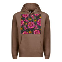 Chestnut breast cancer sunflower seamless pattern Premium Hoodie - BundleAndBundleShop
