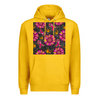 Lemon breast cancer sunflower seamless pattern Premium Hoodie - BundleAndBundleShop