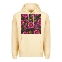 Pina Colada breast cancer sunflower seamless pattern Premium Hoodie - BundleAndBundleShop