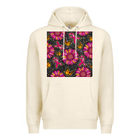 Tofu breast cancer sunflower seamless pattern Premium Hoodie - BundleAndBundleShop