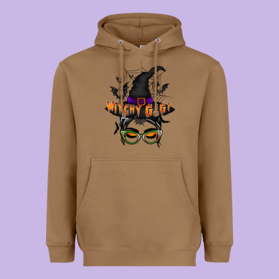 Witchy Gigi Heavyweight Hoodie Designed By Racoondesign