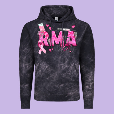 Breast Cancer Rma Registered Medical Assistant Vintage Hoodie Designed By Texasbilliewilder