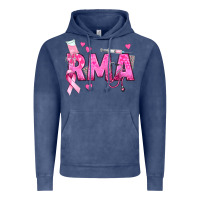 Vintage Denim breast cancer rma registered medical assistant Vintage Hoodie - texasbilliewilder