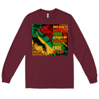 Burgundy juneteenth 1865 because my ancestors werent free in 1776 tumbler Long Sleeve Tee - CowGirlArtShop