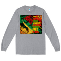 Heather Grey juneteenth 1865 because my ancestors werent free in 1776 tumbler Long Sleeve Tee - CowGirlArtShop