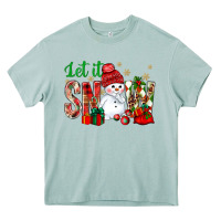Arona let it snow with snowman Heavy Core Tee - BundleAndBundleShop