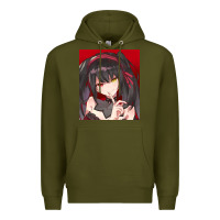 Army Green tokisaki kurumi Premium Hoodie - tuanDangUi