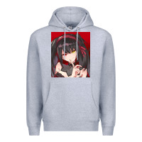 Heather Grey tokisaki kurumi Premium Hoodie - tuanDangUi
