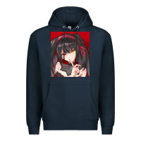 Navy tokisaki kurumi Premium Hoodie - tuanDangUi