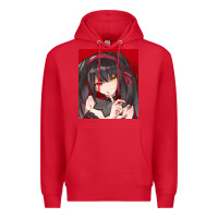 Red tokisaki kurumi Premium Hoodie - tuanDangUi