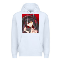 White tokisaki kurumi Premium Hoodie - tuanDangUi