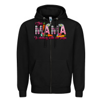 Black This Mama Is Chilling With Her Peeps Zipper Hoodie - CowhideDigitalArt