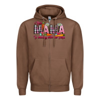 Chestnut This Mama Is Chilling With Her Peeps Zipper Hoodie - CowhideDigitalArt