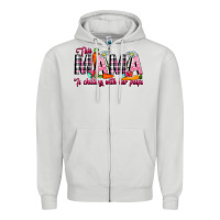 Dove Grey This Mama Is Chilling With Her Peeps Zipper Hoodie - CowhideDigitalArt