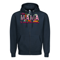Navy This Mama Is Chilling With Her Peeps Zipper Hoodie - CowhideDigitalArt