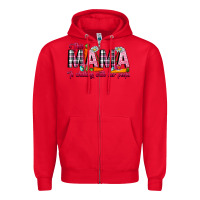 Red This Mama Is Chilling With Her Peeps Zipper Hoodie - CowhideDigitalArt